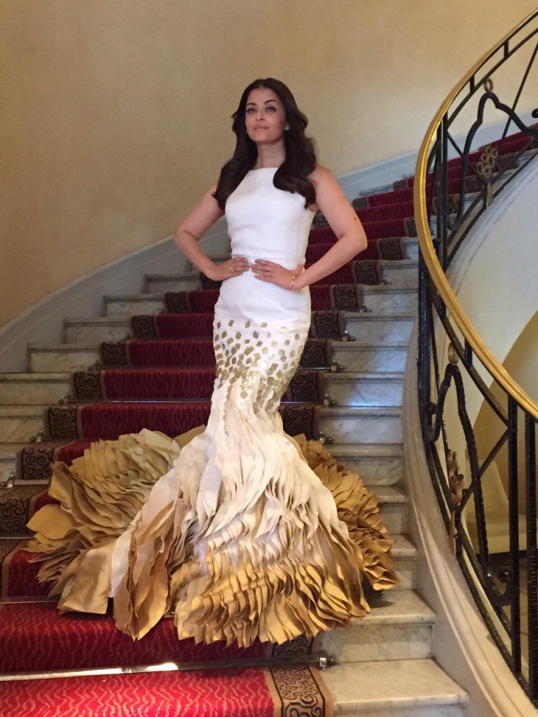 Mrs Aishwarya Rai in Georges Chakra Couture SS 2015 -  Cannes 2015