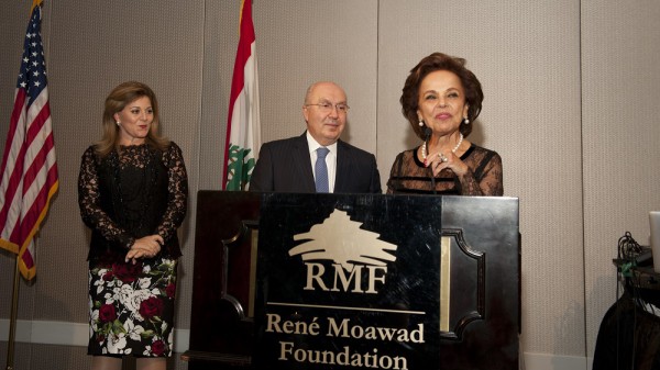 Washington Gala Dinner - Mrs.Nayla Moawad and the Lebanese Ambassador Antoine Chedid