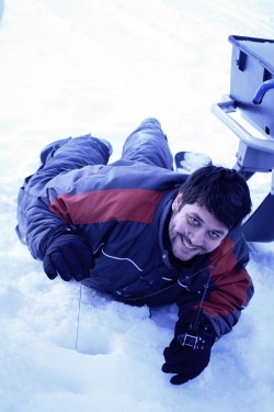 ice fishing