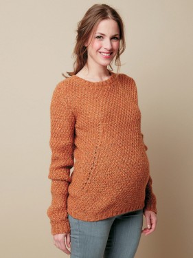 pull en maille - femme enceinte