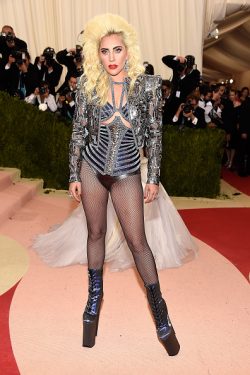 NEW YORK, NY - MAY 02: Lady Gaga attends "Manus x Machina: Fashion In An Age Of Technology" Costume Institute Gala at Metropolitan Museum of Art on May 2, 2016 in New York City. (Photo by Kevin Mazur/WireImage)